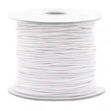 Coloured elastic cord 1,2mm White